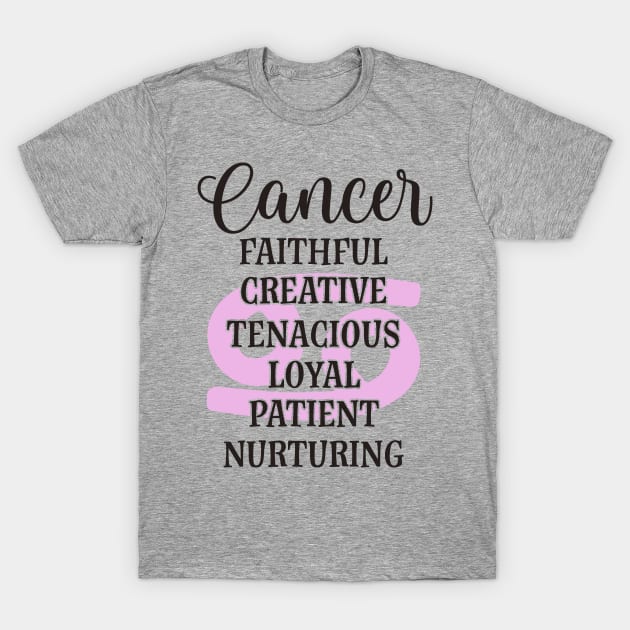 Cancer Star Sign T-Shirt by thechicgeek